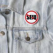 Geen SEIU Ronde Button 5,7 Cm (In situ)