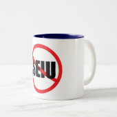 Geen SEIU Tweekleurige Koffiemok (Voorkant rechts)