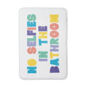 GEEN SELFIES IN DE BADKAMER Leuk Badmat (Voorkant Verticaal)