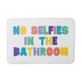 GEEN SELFIES IN DE BATHROOM Fun Badmat (Voorkant)
