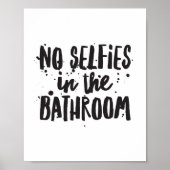 Geen selfies in de Bathroom Poster (Voorkant)