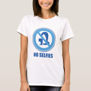 Geen selfies t-shirt