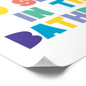 GEEN SELFIETTEN IN HET BATHROOM-Teken Poster (Hoek)