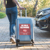 Geen servicecentrum voor openbare terugzetkamer sticker (Koffer Insitu)