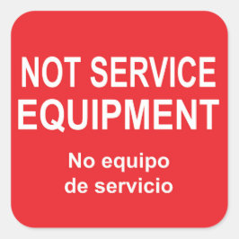 Geen servicemateriaal Sticker label met Spaans