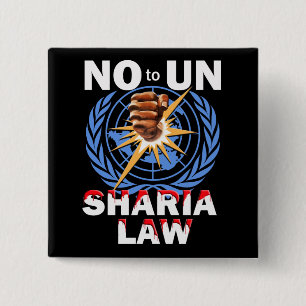 Geen Sharia Law Button van de VN