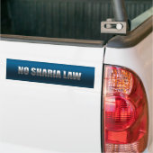 Geen sharia-wet bumpersticker (Op Truck)