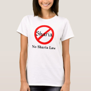 Geen sharia-wet t-shirt