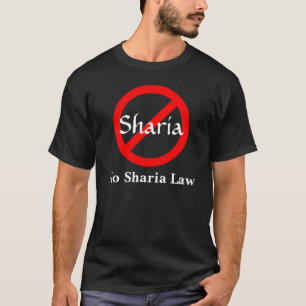 Geen sharia-wet t-shirt