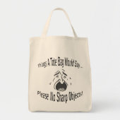 Geen Sharp Objects Canvas tas (Voorkant)