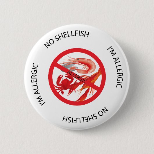 Geen Shellfish Alert Button (Voorkant)