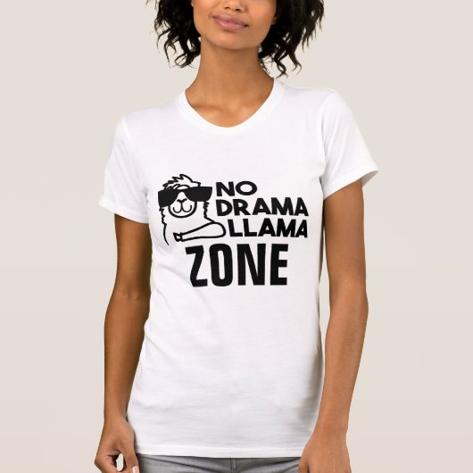 Geen Shirt voor Drama Llama Zone (Voorkant)