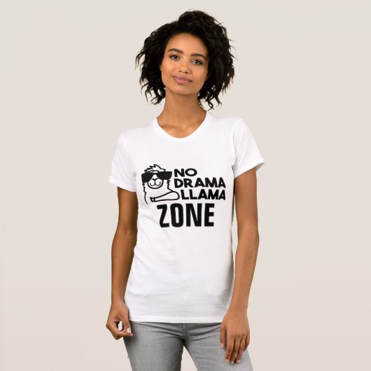 Geen Shirt voor Drama Llama Zone (Voorkant volledig)