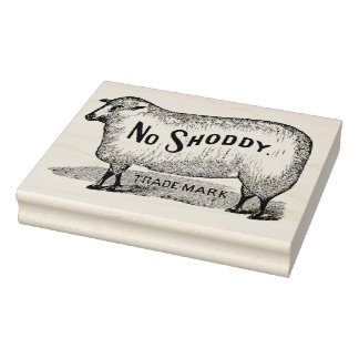Geen Shoddy Sheep  Handelsmerk Art Stamp Rubberstempel