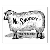Geen Shoddy Sheep  Handelsmerk Art Stamp Rubberstempel (Afrduk)