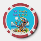 Geen Siesta Let's Fiesta Poker Chips (Achterkant)
