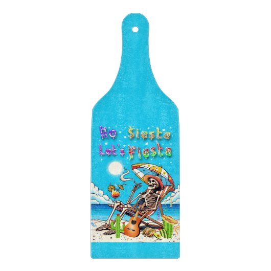 Geen Siesta Let's Fiesta Snijplank (Voorkant)