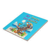 Geen Siesta Let's Fiesta Tegeltje (Zijkant)