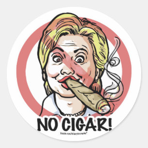 Geen sigaar anti-Hillary Sticker