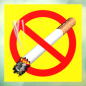 (Geen sigaretten) Geen rooklabel Raamsticker (Vel 3)