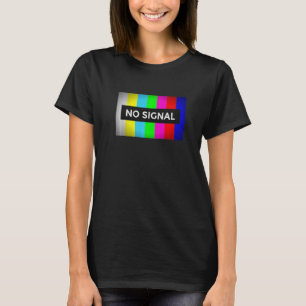 Geen signaal Retro Nerd-testscherm TV 1 T-shirt