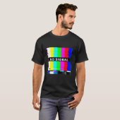 Geen signaaltelevisie uit de luchtglitch-damp t-shirt (Voorkant volledig)