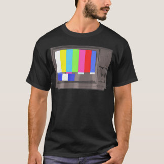 Geen Signal 70s 80s Televisie Scherm Grappige TV T-shirt