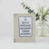 Geen Skatebooards-teken Briefkaart (Staand voorkant)