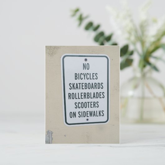 Geen Skatebooards-teken Briefkaart (Staand voorkant)