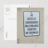 Geen Skatebooards-teken Briefkaart (Voorkant / Achterkant)