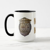 Geen Skips. Geen wenken. Goud Mok (Links)