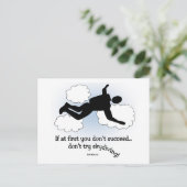 Geen Skydiving Briefkaart (Staand voorkant)