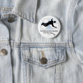 Geen Skydiving Ronde Button 5,7 Cm (In situ)