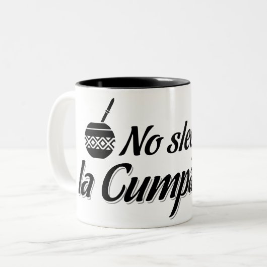 Geen slaap tot de mok Cumparsita (Voorkant links)