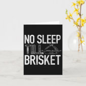 Geen Slaapstand Tot Brisket - Pitmaster - BBQ Love Kaart (Gele Bloem)