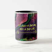 Geen slechte dag abstract ontworpen mok (Midden)