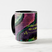 Geen slechte dag abstract ontworpen mok (Voorkant links)