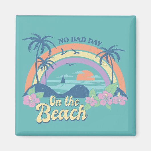 Geen slechte dag op het strand magneet (Voorkant)