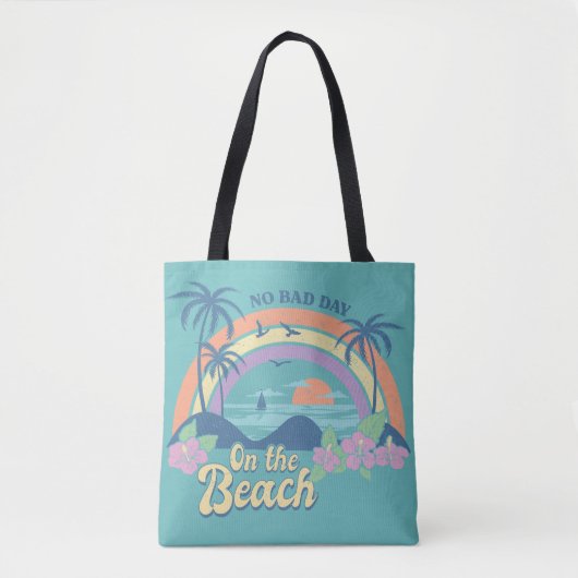 Geen slechte dag op het strand tote bag (Voorkant)