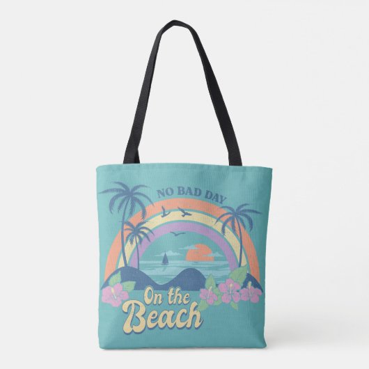 Geen slechte dag op het strand tote bag (Achterkant)