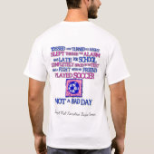 Geen slechte dag t-shirt (Achterkant)