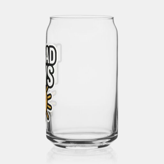 Geen slechte dagen | Positief zonneschijnontwerp" Blikvorm Glas (Links)