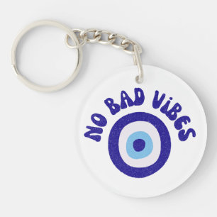 Geen Slechte Vibes Boze Oog - Beschermingsamulett Sleutelhanger