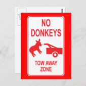 Geen sleutels: Tow Away Zone Briefkaart (Voorkant / Achterkant)