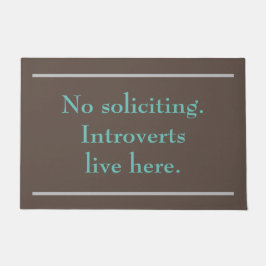 Geen slikkende doormat voor indringers deurmat