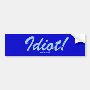 Geen slimme persoon bumpersticker