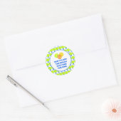 GEEN SMASH FLITSEN Aangepaste Pickleball Ronde Sticker (Envelop)
