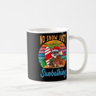 Geen Sneeuw Alleen Zon Afrikanische Kerstman Grapp Koffiemok