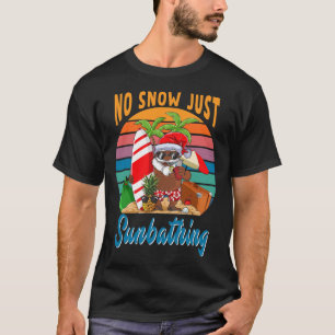 Geen Sneeuw Alleen Zon Afrikanische Kerstman Grapp T-shirt