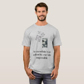 Geen sneeuwvlok in een avalan... t-shirt (Voorkant volledig)